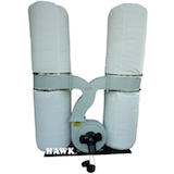 HAWK Dust Collector 3750W,150mm,70820L/min,64kg FM300TH - Click Image to Close